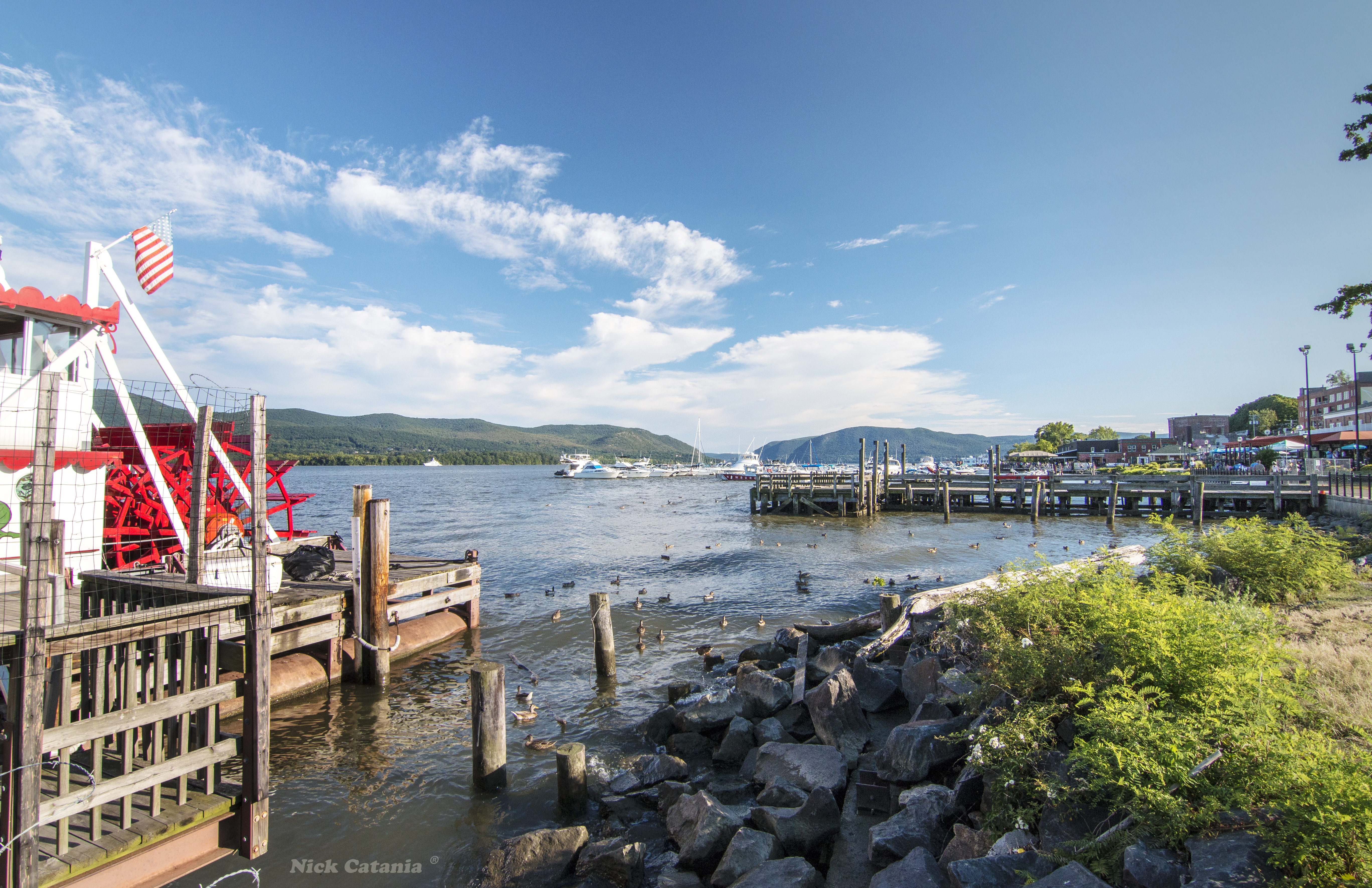 Newburgh waterfront looking down the Hudson River