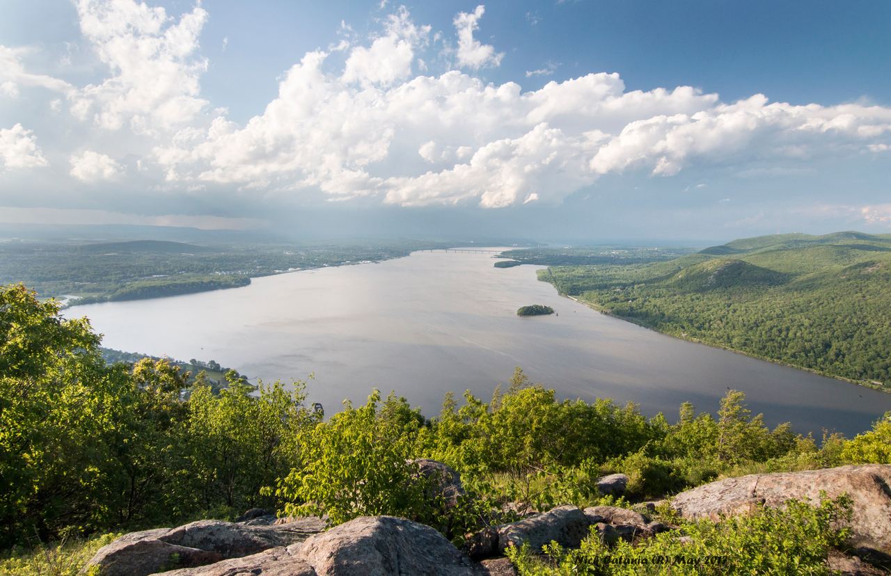 Storm King across the Hudson — title image for the biosolids snapshot gallery.